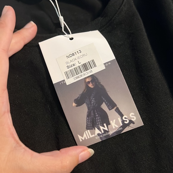 Milan Kiss black & white shirt - Picture 2 of 6